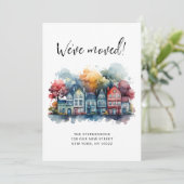 引っ越しましたニューホームカワイトウォーターカラーハウス 案内状 (スタンド正面)