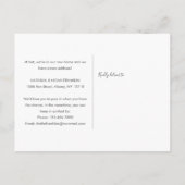 引っ越しましたニューホームカワイファミリーイラストレーション 案内ポストカード (裏面)