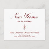 引っ越しましたニューホームクリスマスムービング 案内ポストカード (正面)