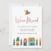 引っ越しましたニューホームホリデーカード シーズンカード (正面)