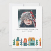 引っ越しましたニューホームホリデーカード シーズンカード (裏面)