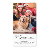 引っ越しましたニューホームモダンフォトホリデームービング ラベル (正面)