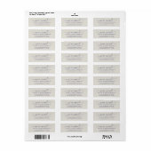 引っ越しましたネイビーブルーグレー新しい住所ラベル ラベル (フルシート)