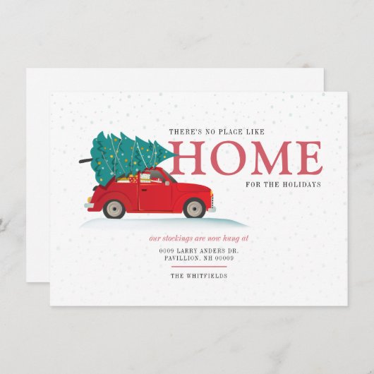 引っ越しましたノプレイスライクホームホリデームービング 案内状 (正面/裏面)