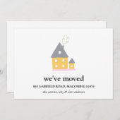 引っ越しましたハウス住所の写真なし 案内状 (正面/裏面)