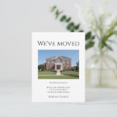 引っ越しましたハウス写真シンプル移動 案内ポストカード (スタンド正面)