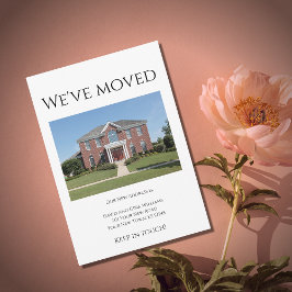 引っ越しましたハウス写真シンプル移動 案内状