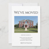 引っ越しましたハウス写真シンプル移動 案内状 (正面)