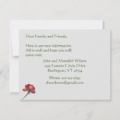 引っ越しましたバジェットユーカリプトゥスグリーンエレガント移動中 案内状 (裏面)