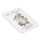 引っ越しましたバードハウスニューホームムービングアナウンスメント マグネット (右側)