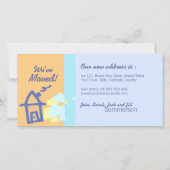 引っ越しましたパステル写真カード 案内状 (正面)