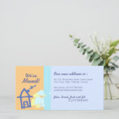 引っ越しましたパステル写真カード 案内状 (スタンド正面)