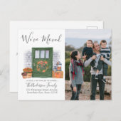 引っ越しましたパンプキンドアフォトホリデームービング 案内ポストカード (正面/裏面)