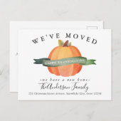 引っ越しましたパンプキンニューホームホリデームービング 案内ポストカード (正面/裏面)