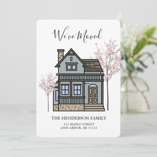 引っ越しましたビクトリアンハウス引越し案内 案内状 (スタンド正面)