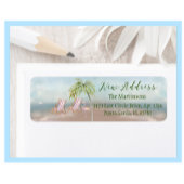 引っ越しましたビーチの新しいアドレスの移動戻り値 ラベル