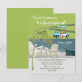 引っ越しましたビーチゴルフバジェット 案内状 (正面/裏面)