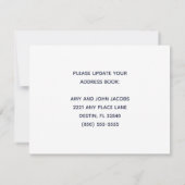 引っ越しましたビーチホームの新しいアドレス 案内状 (裏面)