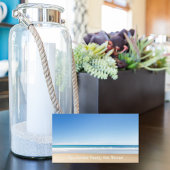 引っ越しましたビーチホーム新しいアドレス沿岸の写真 名刺