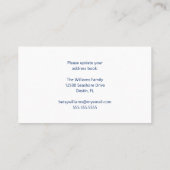 引っ越しましたビーチ撮影ファミリー移動 名刺 (裏面)