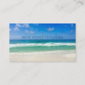 引っ越しましたビーチ撮影ファミリー移動 名刺 (正面)