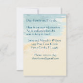 引っ越しましたビーチ海パームズバジェットムービング 案内状 (裏面)