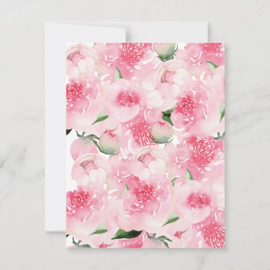 引っ越しましたピンクのフローラ移動のお知らせ 招待状 (裏面)