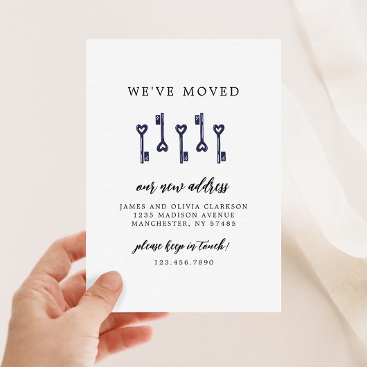 引っ越しましたファミリのアドレス変更 案内状