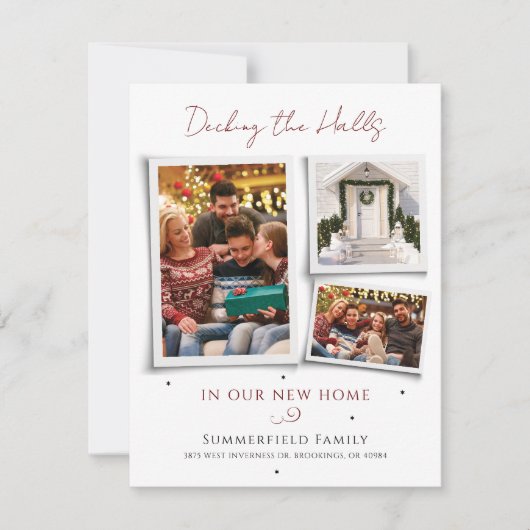 引っ越しましたファミリークリスマスフォトコラージュ移動 (正面)
