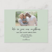 引っ越しましたフォトポストカード – Hello New Neighbors ポストカード (正面)