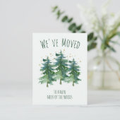 引っ越しましたフォレストマウンテンパインズウォーターカラー 案内ポストカード (スタンド正面)