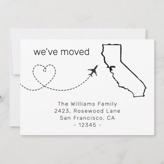 引っ越しましたフライトのカリフォルニア州の移動発表 (正面)