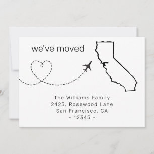 引っ越しましたフライトのカリフォルニア州の移動発表