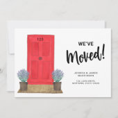 引っ越しましたフロントドアの移動 案内状 (正面)