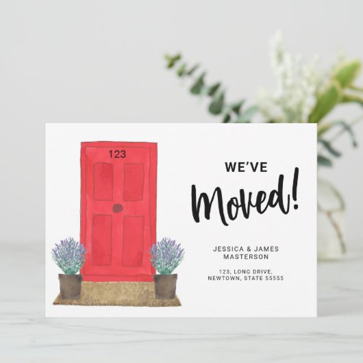 引っ越しましたフロントドアの移動 案内状 (スタンド正面)