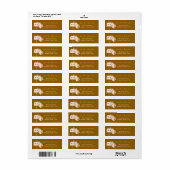 引っ越しましたフローラと緑のメールボックスの新しいアドレス ラベル (フルシート)