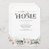 引っ越しましたフローラの変更住所 案内状 (正面/裏面)