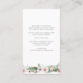 引っ越しましたフローラの新しいアドレスの移動のお知らせ 名刺 (裏面)