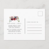 引っ越しましたフローラの新しいアドレスの移動のお知らせ 案内ポストカード (裏面)