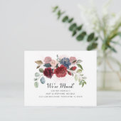 引っ越しましたフローラの新しいアドレスの移動のお知らせ 案内ポストカード (スタンド正面)