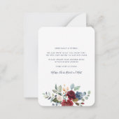 引っ越しましたフローラの移動アドレスのお知らせ ノートカード (裏面)