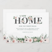 引っ越しましたフローラファミリの移動 案内状 (正面/裏面)