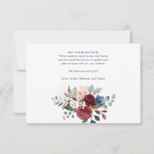 引っ越しましたフローラブルゴーニュの動きの発表 ノートカード (裏面)