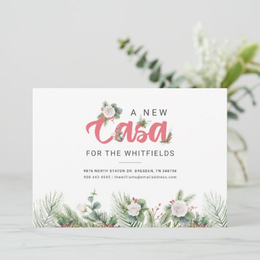 引っ越しましたフローラベリームービングアドレス 案内状 (スタンド正面)