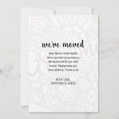 引っ越しましたフローラマンダラアリゾナ州ニューホーム 案内状 (裏面)