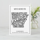 引っ越しましたフローラマンダラアーカンソー州ニューホーム 案内状 (スタンド正面)