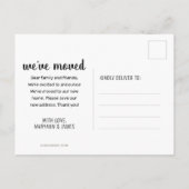 引っ越しましたフローラマンダラオクラホマ州 案内ポストカード (裏面)