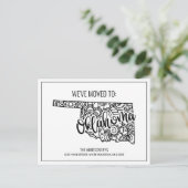 引っ越しましたフローラマンダラオクラホマ州 案内ポストカード (スタンド正面)