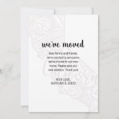 引っ越しましたフローラマンダラカリフォルニア州ホーム 案内状 (裏面)