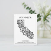 引っ越しましたフローラマンダラカリフォルニア州 案内ポストカード (スタンド正面)